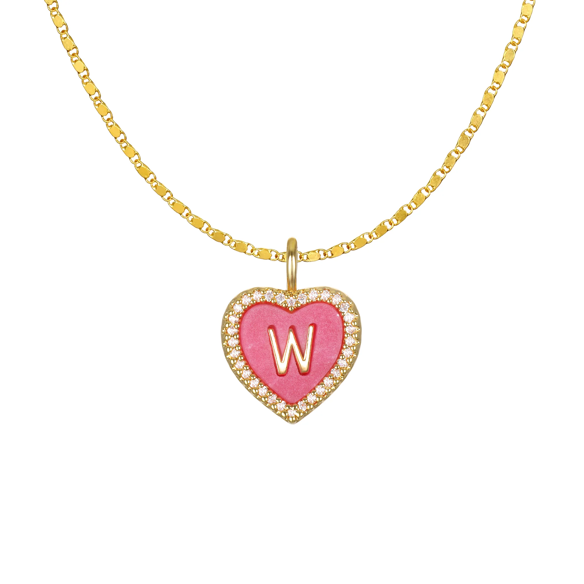 Cami Heart Initial Necklace - Image 25