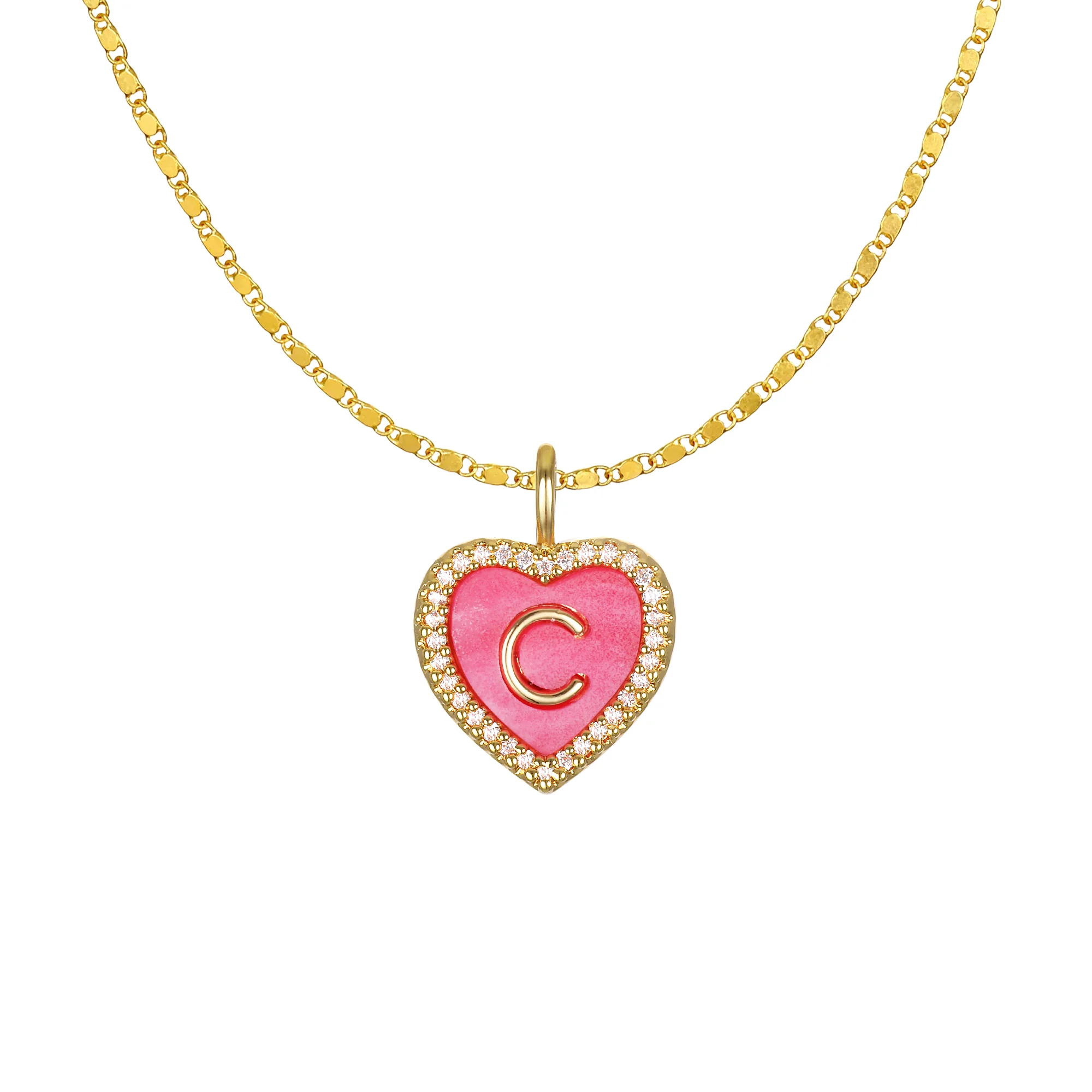 Cami Heart Initial Necklace - Image 5