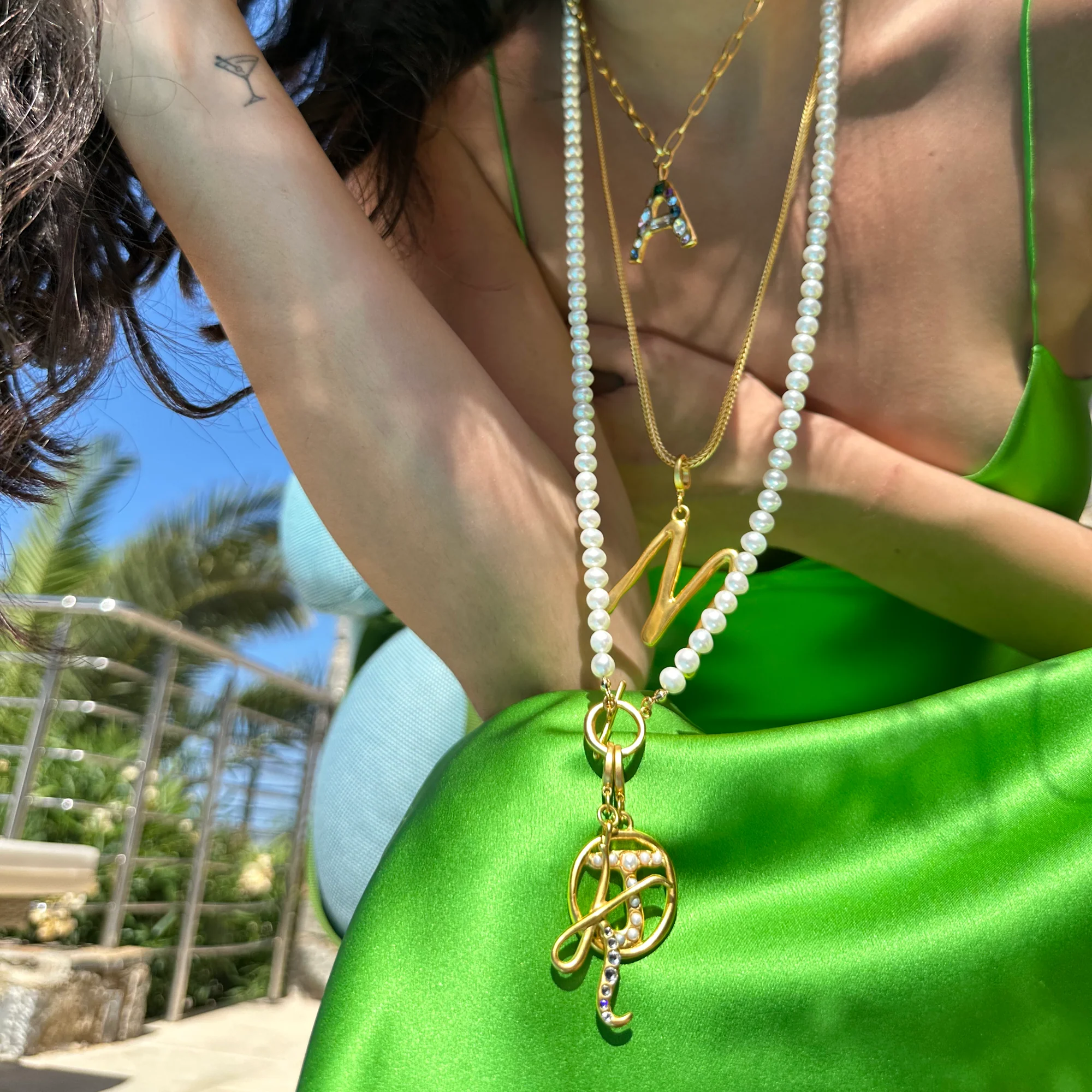 Grande Sculpted Initial Clip-On Charm - Image 10