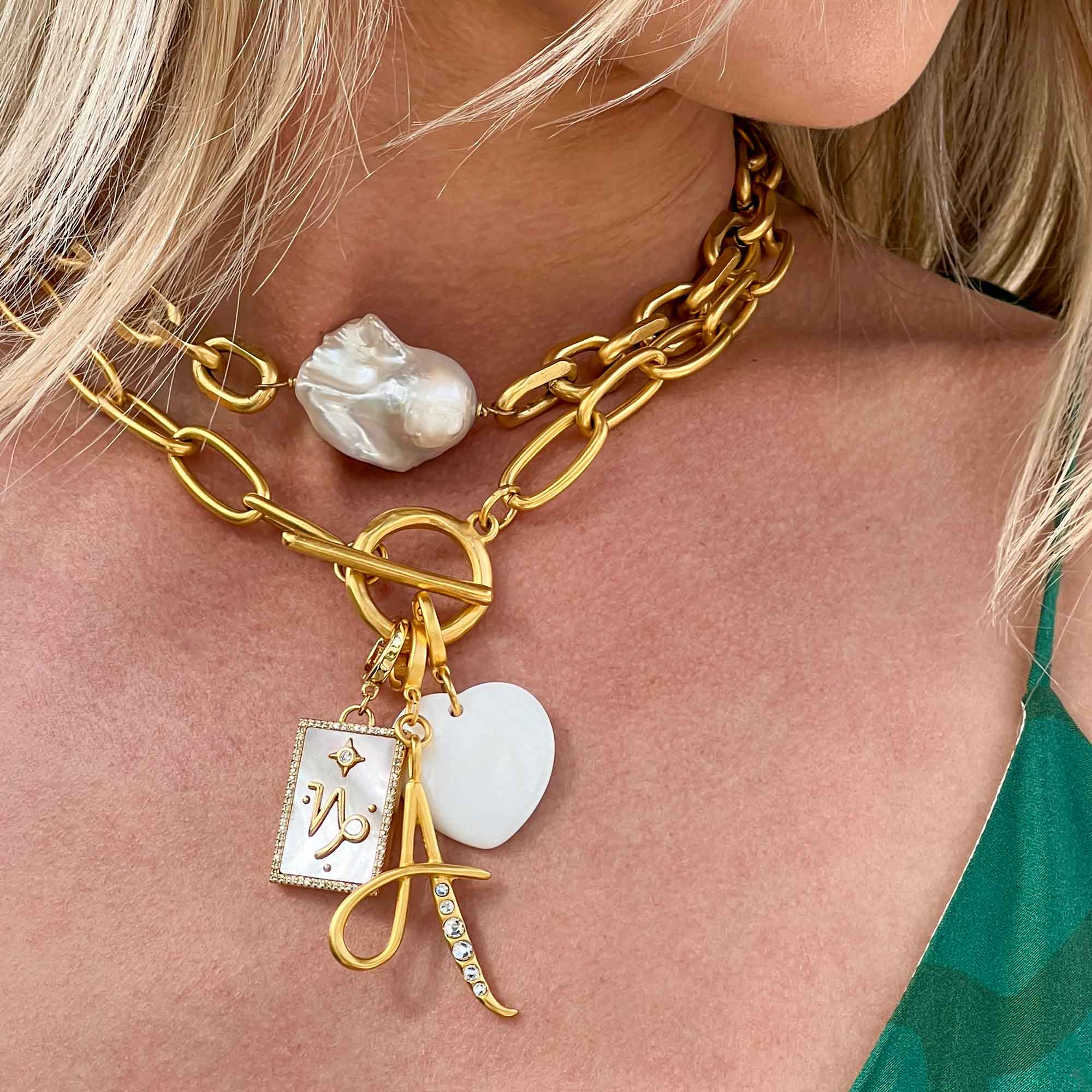 Jade Initial Clip-On Charm - Image 3