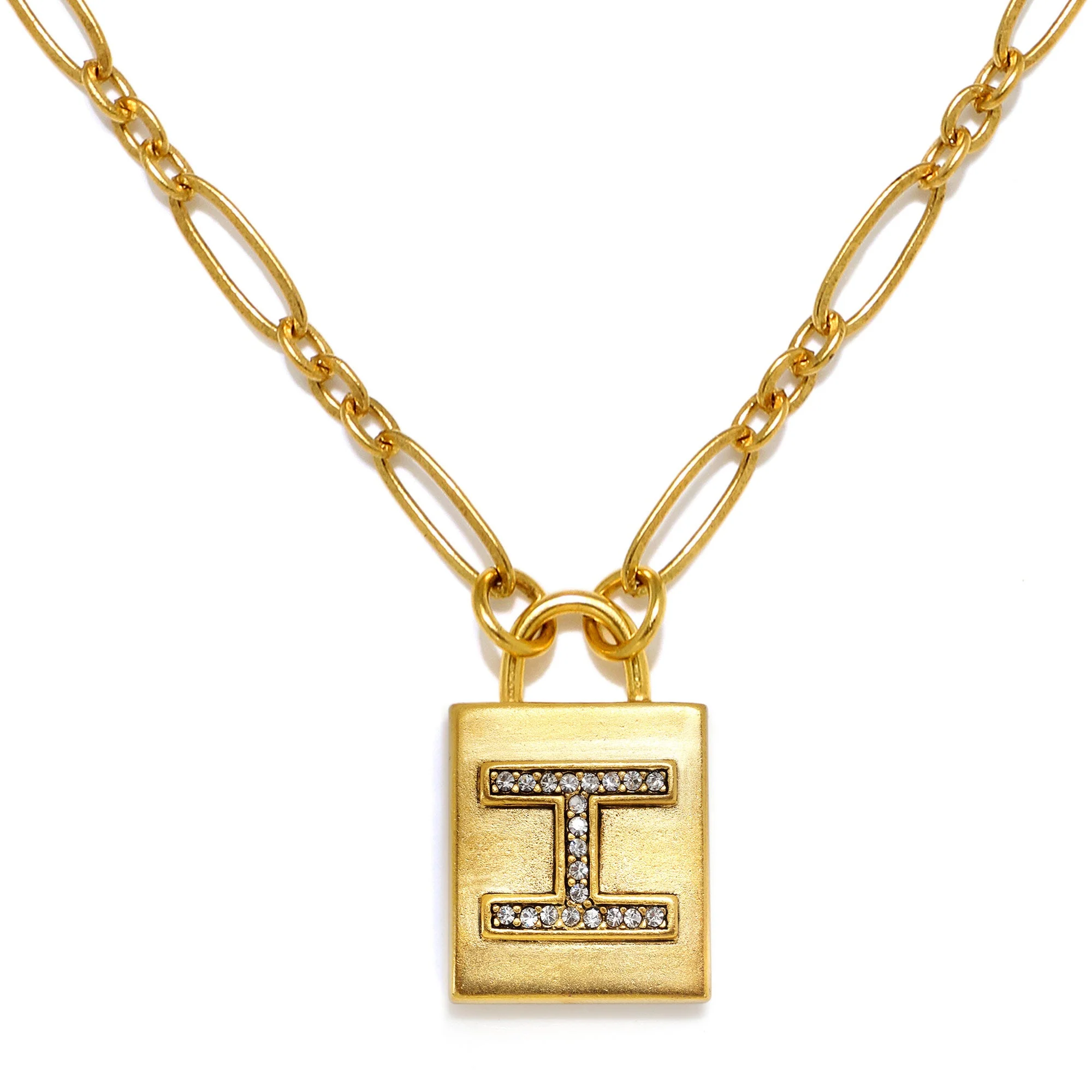 Padlock Initial Necklace - Image 13