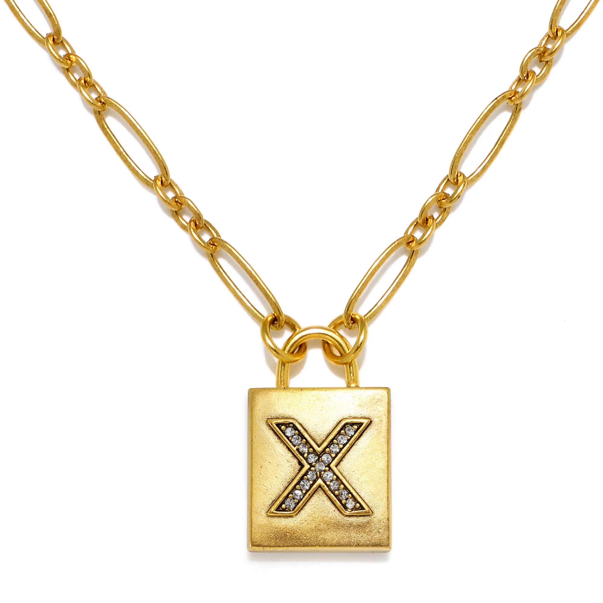 Padlock Initial Necklace - Image 27